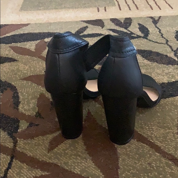 Black Strappy Heels - Picture 3 of 8